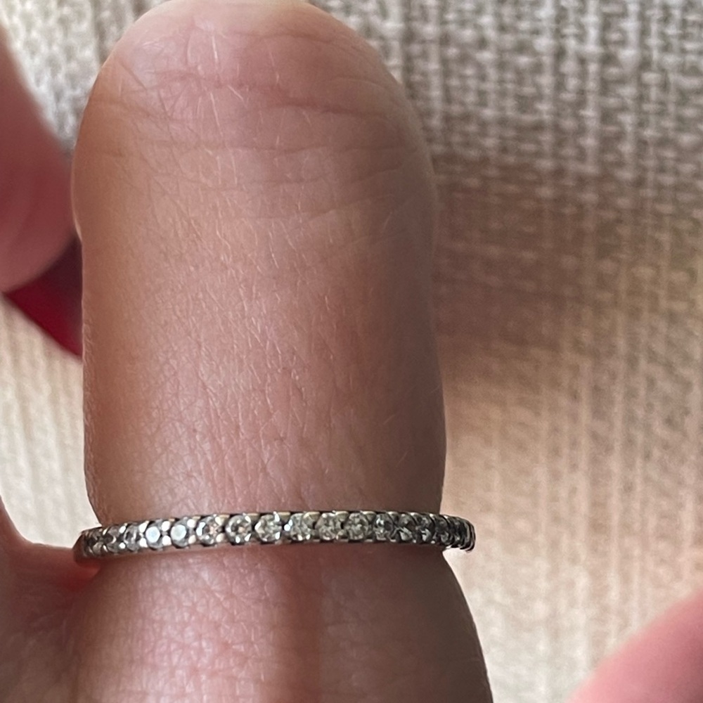 Pandora Elegant Silver Diamond Band